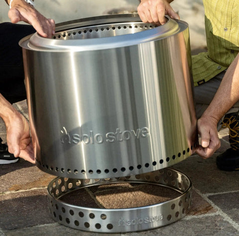 Bonfire Stand For Smokeless Fire Pits And Outdoor Fireplaces Durable 304 Stainless Steel Heat Resistant Portable Elevated Fire Pit Accessory