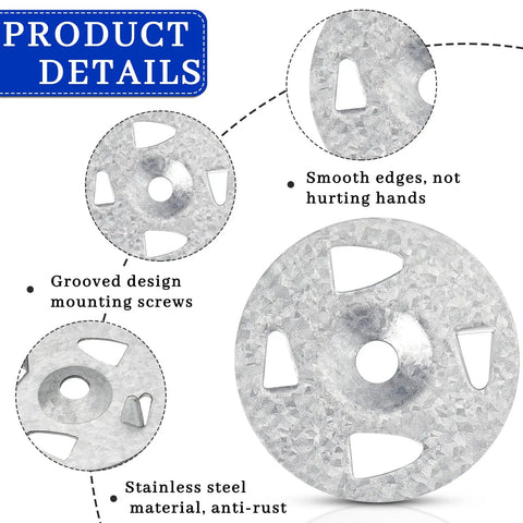 Straight Up Solid Galvanized Steel Washers Measuring One Eight Inch Wide, Rust Resistant Heavy Duty Fasteners In A Handy One Fifty Pack For Smooth Furniture Assembly And No Sweat Diy Fixes showing grooved design and smooth edges.