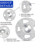 Snag This Pro Grade Bulk Pack Of 2000 Galvanized Steel Washers Sized At 1-1/8 Inches For Heavy Duty Foam Board Fastening And Outdoor Construction Projects Where You Need Rust Proof Durability And A Tight Fit Every Time, showcasing grooved design and smooth edges.