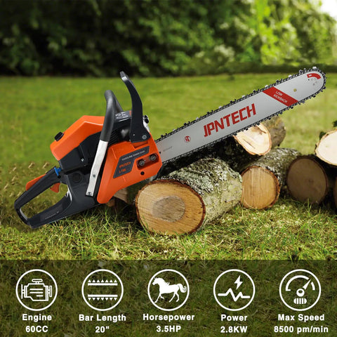 Beast 60cc Gas Chainsaw With 20 Inch Bar For Firewood Cutting And Tree Felling Pro Grade Handheld Two Cycle Petrol Saw for farm use