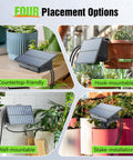 No-Fuss Solar Drip Irrigation System For Indoor And Outdoor Gardens, Automatic Plant Waterer Kit with four placement options