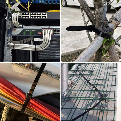 22 Inch Heavy Duty Zip Ties With 120 Pound Tensile Strength UV Resistant Black Cable Ties 50 Pack in various uses