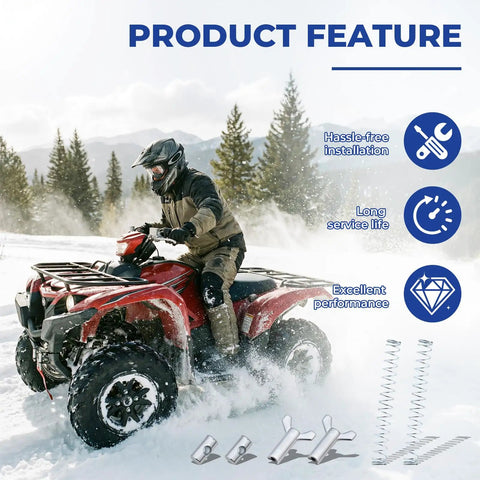 Rear Brake Hardware Kit For TRX Series Replacement 2 Sets Compatible With Honda FourTrax 300 Rancher 420 Foreman 500 ATV Brake Adjuster Parts Durable Steel Mounting Hardware Easy Install Beefed Up For Offroad Toughness. Steel springs and brake adjuster parts for ATV rear brake repair