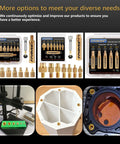 Soldering Tips And Heat Set Insert Kit For Thread Inserts M2 M2.5 M3 M4 M5 M6 M8 with adapters and brass inserts displayed