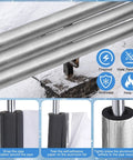 Close-up of 24 Pcs Pipe Insulation Foam Tubes And 4 Pcs Elbow Covers Self Adhesive Pre Slit Aluminum Foil Wrap in winter setting.