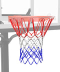 All Weather Outdoor Basketball Net Replacement fits standard rims red white blue durable weatherproof net for outdoor courts