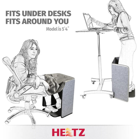 Foldable Foot And Leg Heater With Blanket Portable Under Desk Space Warmer For Home Or Office Heated Floor Mat With Adjustable Temperature