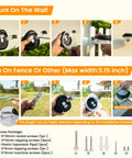 Instruction steps to mount Solar Fence Lights Outdoor Waterproof 8 Pack Stainless Steel 30 LED Railing Post Lights