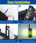 Steps for installing Lighted Doorbell Button And Garage Door Opener Switch With LED Light Wall Mounted Push To Exit Ringer Button