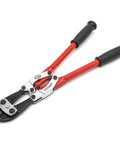 PowerPivot Center Cut Double Compound Bolt Cutter For Heavy Duty Jobs 30 Inch Induction Hardened Center Cut Blades Red
