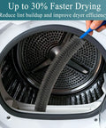 Go To All In One Dryer Vent Cleaner Brush And Lint Remover Kit With Flexible Extendable Handle For Dryer Vents, AC Coils, Refrigerator Coils, Dust Collectors, Condenser Units And More cleaning dryer drum