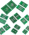 80 Pack PCB Proto Board Kit SMD To DIP Converter Adapter For TQFP SOP SSOP TSSOP ICs 32 44 48 64 84 100 dual sided