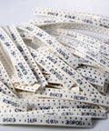 SMD Capacitor Kit 1000 Pieces 0603 Size Ceramic MLCC Assortment From 1pF To 10uF, 50 Values, 6.3V To 50V, taped strips