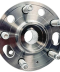 Beefed Up 2Pcs Front And Rear Wheel Hub Bearing Assembly With ABS 5 Lug Fits 2010 2020 Cars And SUVs Including Malibu Impala Equinox Terrain CTS XTS Lacrosse Regal Saab 9 5, showing front view of assembly with 5-lug design