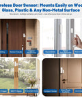 Wireless Door Sensor Alarm Chime For Home And Biz, Instant Door Open Alerts, Ideal For Toddler Safety And Dementia Care, Easy Setup For House Store Office Security, Peace Of Mind on doors