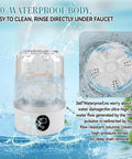 Portable Mini Washing Machine Cordless USB Rechargeable 15W Motor Pocket Travel BFF for Underwear Socks Baby Gear Dorm Fresh Threads Quick Rinse Muscle Mode with 360° waterproof body