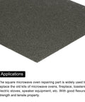 Waveguide Cover Mica Sheets Pack For Microwave Ovens 6x6x0.02 Inches High Temperature 1050C Mica Plates Replacement