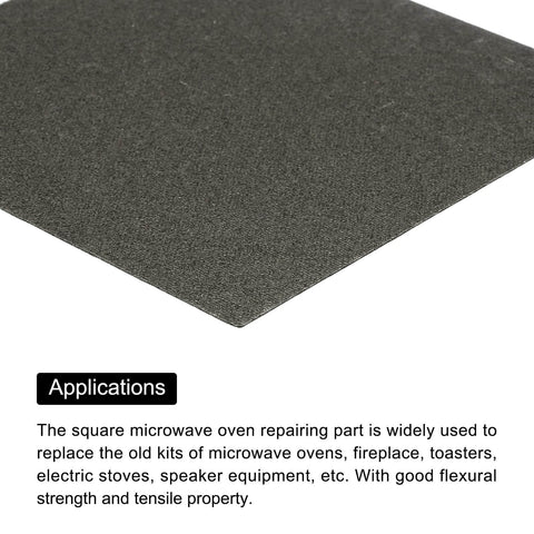 Waveguide Cover Mica Sheets Pack For Microwave Ovens 6x6x0.02 Inches High Temperature 1050C Mica Plates Replacement
