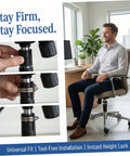 Office Chair Repair Kit With 36 Plastic Tube Clips And 1.2 Inch Stainless Steel Hose Clamps Anti Sinking Clamp Fix shown in use