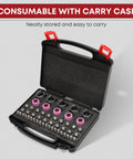 50Pcs AG60P Plasma Cutter Torch Consumables Kit Pro Grade.040 In Tips, Nozzles And Electrodes in a carry case