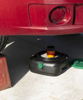 7.3 Quart Oil Drain Pan With Lid Pour Spout And Filter Drain Screen For Automotive Fluids Like Engine Oil Antifreeze Transmission Fluid And More No Mess Spill Free Cleanup For Your Driveway And Garage under car