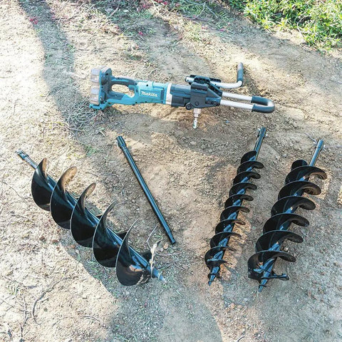 Cordless 36V Brushless Earth Auger X2 Power No Gas No Mess Tool Only Drills 8 Inch Holes Up To 41 Inch Deep For Fence Posts And Decks