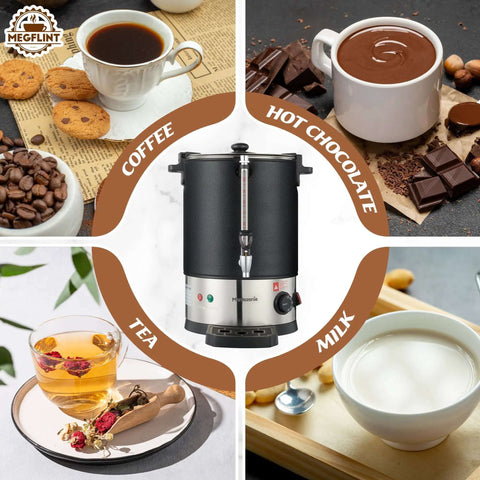 100 Cup Coffee Maker Urn For Events And Catering Large Double Wall Stainless Steel Percolator Dispenser with beverages