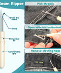 Seam rippers from All In One Sewing Tool Kit With Automatic Needle Threaders And No Fuss Threaders For Quick Repairs Includes 33 Pcs