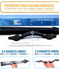 Magnetic Garage Door Hardware Kit With 2 Faux Handles And 4 Hinges Easy No Drill Install In Minutes Rock Solid Hold