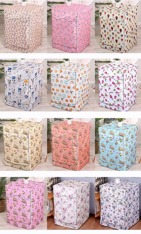 Assorted patterned Heavy-Duty Washer and Dryer Cover for Front-Load Machines - Waterproof, Dustproof, UV Shield, indoor outdoor use