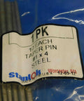 Ten Pack Of Shop Spec Taper Alignment Dowel Pins Four Inches Long Standard Size Solid Steel The Real Deal For Engine Rebuilds Trailer Fix Ups And Weekend Wrencher Projects Made In The Usa, pack and label.