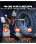 Heavy Duty 1 Inch Air Impact Wrench Delivering 3160 Ft Lbs Breakaway Torque Pro Pneumatic Impact Gun with 8 Inch Extended Anvil in use.
