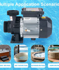 Top Shelf Zero Fuss Hot Tub Circulation Pump 240V 230V 0.35 Horsepower with 1.5 inch plumbing for spa and pool applications.