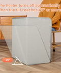 Under Desk Heater Foot Warmer And Leg Warmer Portable Space Heater With auto shut-off for office and home at 45 degrees tilt.