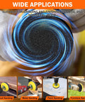 Wide application of All In One 3 Inch Sanding Disc Polishing Kit for Drill Rotary Tools, showcasing multiple sanding uses.