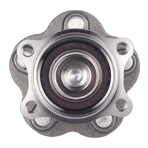 Top view of rear wheel bearing hub assembly for Nissan Altima, Maxima, Quest - OE Replacement, Durable Wheel Hub, Easy Install pictured.