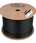 Spool of Cat6 Direct Burial Outdoor Ethernet Cable Shielded FUTP 23AWG Solid Bare Copper 1000ft with OSP Jacket waterproof UV rated
