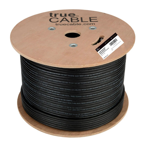 Spool of Cat6 Direct Burial Outdoor Ethernet Cable Shielded FUTP 23AWG Solid Bare Copper 1000ft with OSP Jacket waterproof UV rated