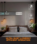 ZoneMaster 12 Inch Normally Closed Motorized Vent Damper For HVAC Zoning with energy efficient operation in a bedroom