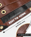 Heavy Duty 16 Mil 10x20 Foot Waterproof Poly Tarp With Brass Grommets And Reinforced Edges Built Tough UV Resistant