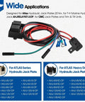 Replacement Relay Harness For Atlas Hydraulic Jack Plates 2014 And Up Copper Core Wiring Harness For T H Marine AHJRELAYKIT2DP CMC Jack Plates And Trim Tilt Units Heavy Duty Marine Electrical Connector Cable Plug And Play Ready