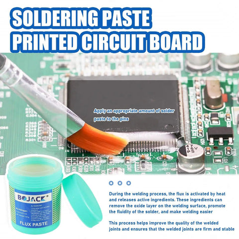 Applying No Clean Solder Paste Flux For Dope Eco Friendly Electronics Soldering Pro Grade For CPU Disassembly And Assembly BGA And SMD PCB Repair
