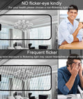 Comparison of E12 LED Bulbs 5000K Daylight White with incandescent lights affecting room ambiance and mood during work.