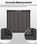 UniTak3D honeycomb laser bed 500x500mm with aluminum frame; front view