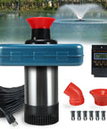 Beefy High Flow Pond Fountain Aerator Pump For Outdoor Ponds And Lakes 110V 1HP 750W with stainless steel body and accessories.