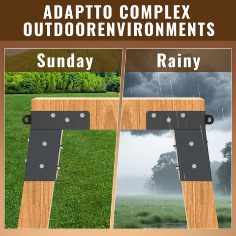 Rock Solid 4x4 Deer Stand Brackets Set Of Four For Deer Blind Platforms With Tilt Angle Support For Hunting Shacks Observation Decks Tree Houses And Outdoor Play Sets