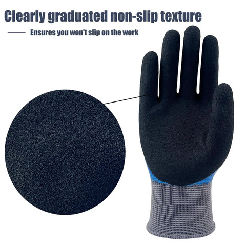 Insulated Electrician Gloves 1000V ASTM D120 Certified High Voltage Work Gloves Non Slip Rubber Palms Flame Retardant Shock Protection