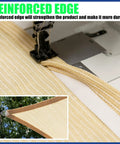 Beige 10 By 20 Foot Shade Sail Rectangle Canopy Fabric Screen That Is Water And Air Permeable UV Resistant Heavy Duty sewing detail