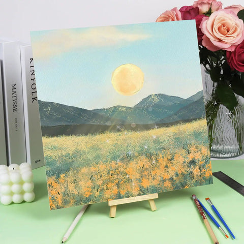 Solid Choice Mahogany Plywood Sheets 12 Pack 12 X 18 X One Eighth Inch Flat Unfinished Wood Boards For Laser Engraving And Craft Jobs With Smooth As Silk Surface And Dead On Dimensional Specs displayed on an easel with floral backdrop.
