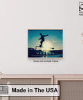 Dope Skateboarding Motivational Poster Art Print 11x14 Inches Wall Decor For Bedroom Or Office Ready To Frame on wall